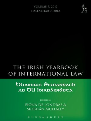 cover image of Irish Yearbook of International Law, Volume 7, 2012